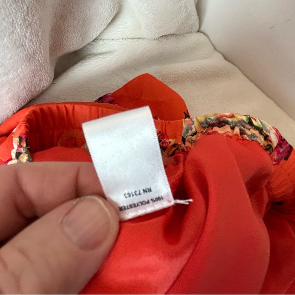 Flint & Moss‎ New York Orange Floral Mini Skirt Medium NWT - Picture 12 of 13